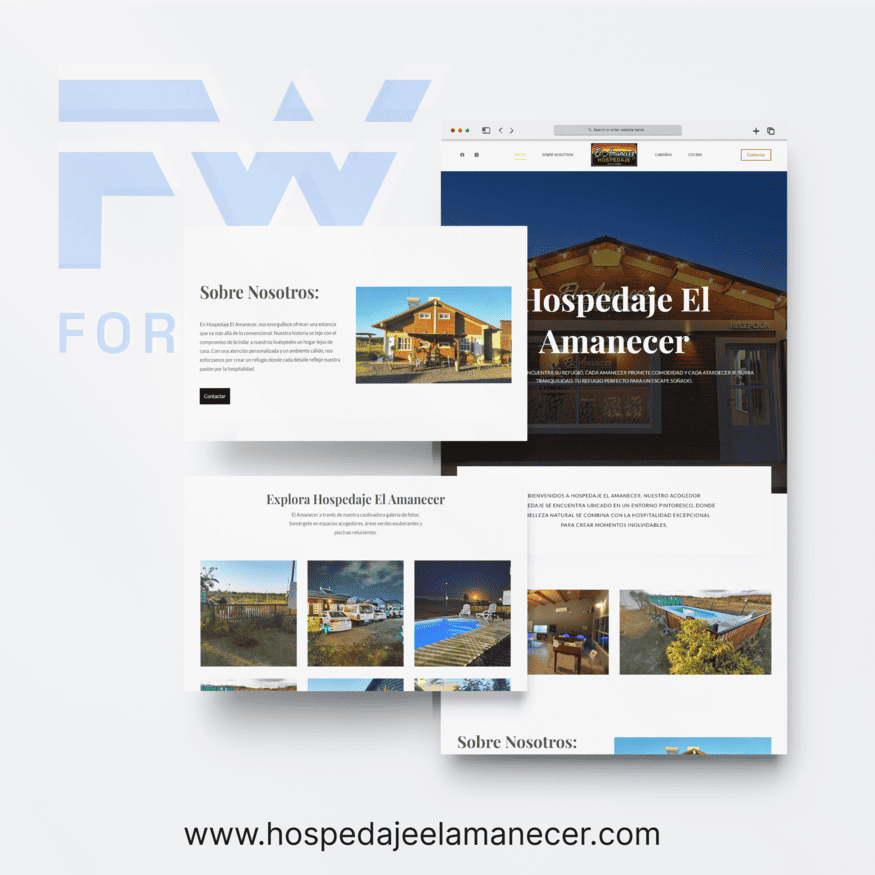 Proyecto Web Hoteleria para Hotel Mocoretá diseñado por Forge Web