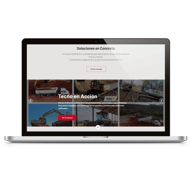 Proyecto web Flenchesa S.A diseñado por Forge Web