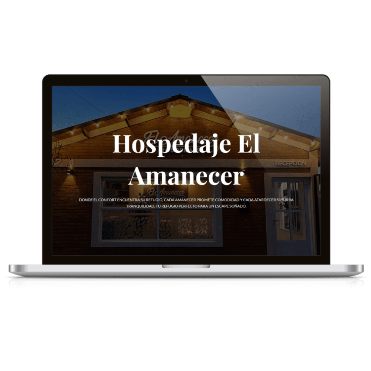 Proyecto web Hospedaje el Amanecer diseñado por Forge Web